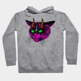 satan cat 3 Hoodie